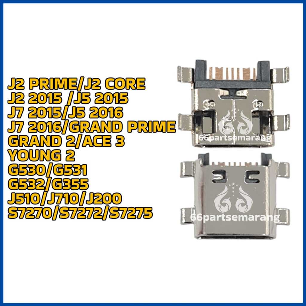 Konektor Cas Connector Charger Samsung J2 Prime / J2 Core / J2 2015 /J5 2015 / J7 2015 / J5 2016 / J