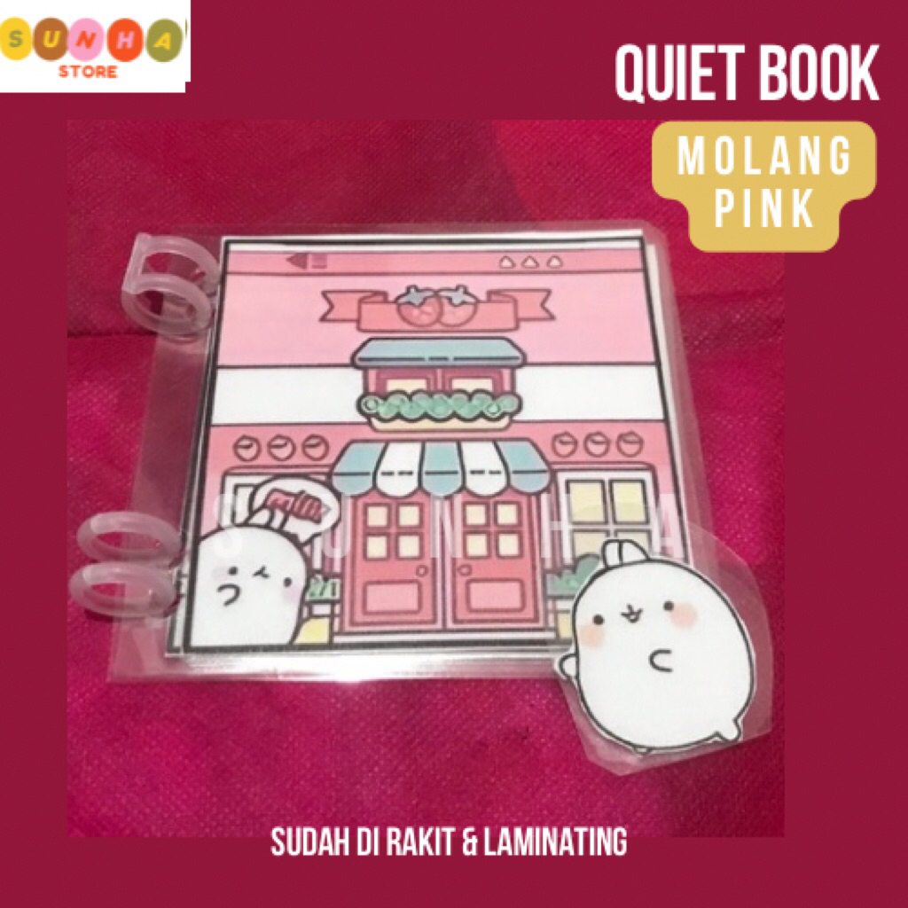 Quiet Book Rumah Molang / Paper doll rumah molang / paper doll book rumah molang