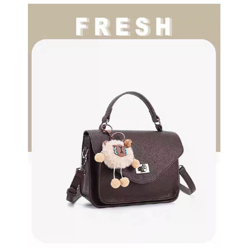 YICHEN Tas Selempang dan Shoulder Bag Wanita Terbaru [ 24367 Coffe]