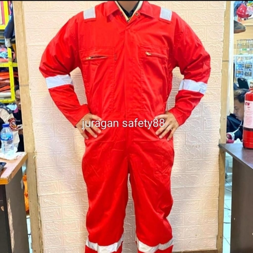 Wearpack Terusan Nomex IIIA / Baju Pertamina Merah Berkualitas