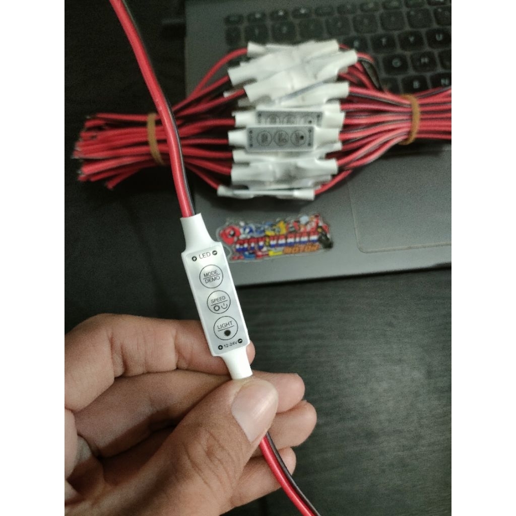Modul dimmer modul kedip 2 kabel controller control led strobo 12Volt 24Volt kedip