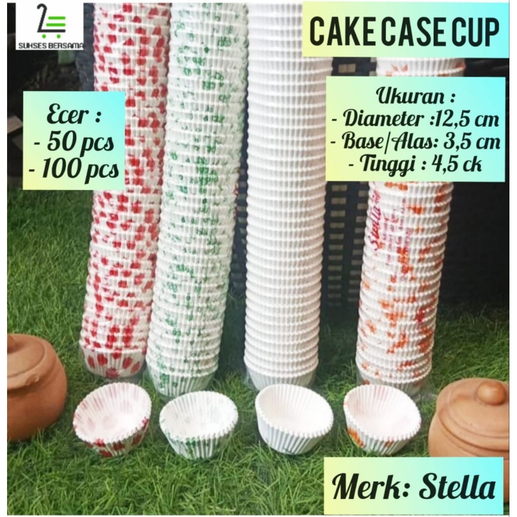 (50,75,100,150,200pcs) Cup Case Roti Bolu Bulat 12,5 cm Alas 3,5 cm,Tinggi 4,5 cm/ Cup Roti Kukus Wa
