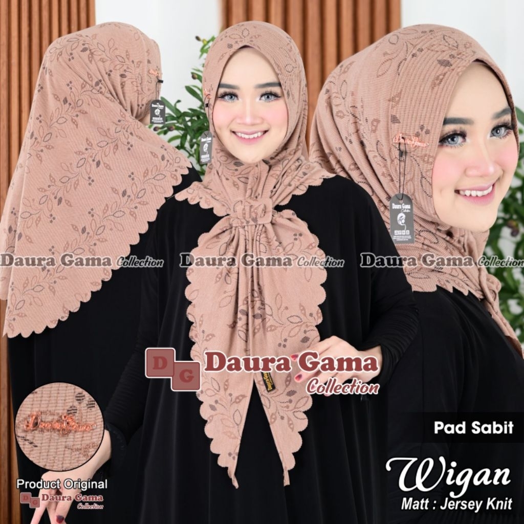 Wiga, Elga, Rosidha,Wigan,Kamelia,jersey knit/segi3 instan Gesper ori Dauragama