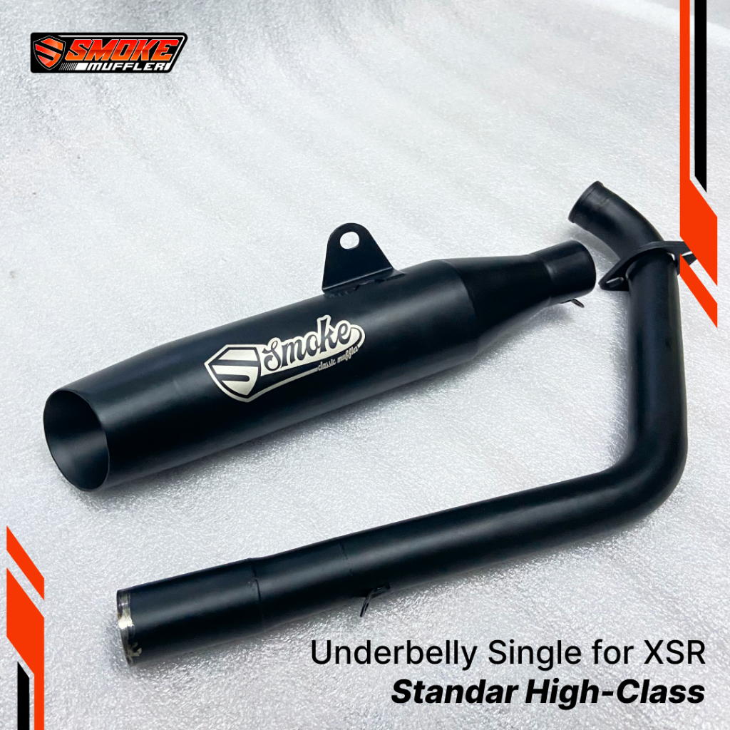Knalpot XSR 155 Underbelly Ngebass Original Smoke Muffler