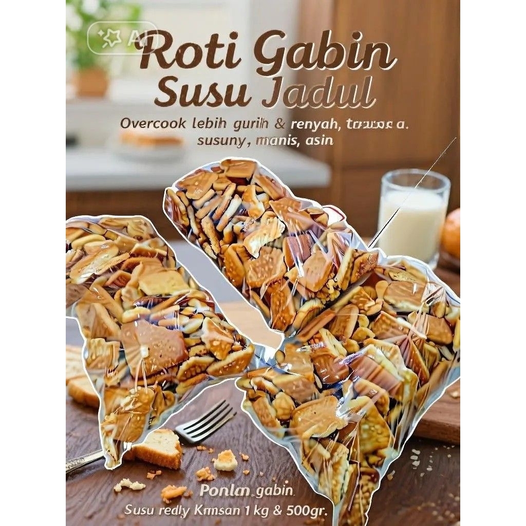 roti gabin susu jadul(protolan besar & sedeng) 1kg