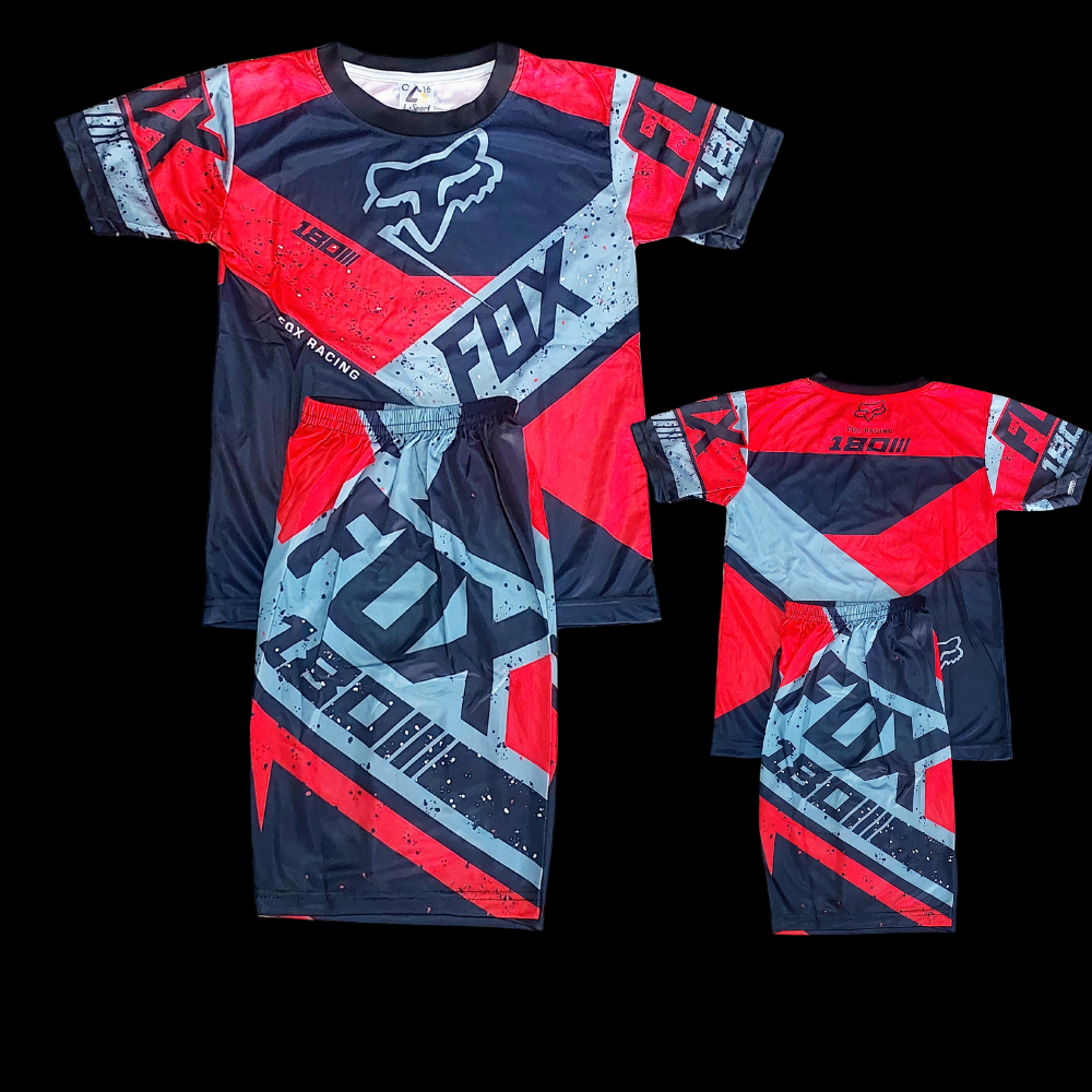 setelan jersey anak laki laki/setelan baju balap motor cross anak printing umur 2-12tahun