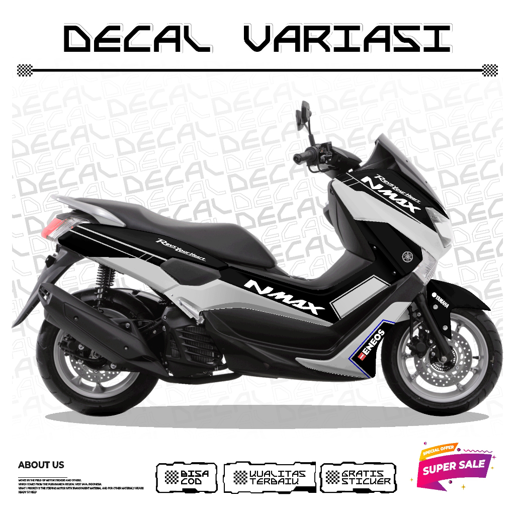Stiker Decal Nmax Old Full Body Dream Boy Putih full body laminasy