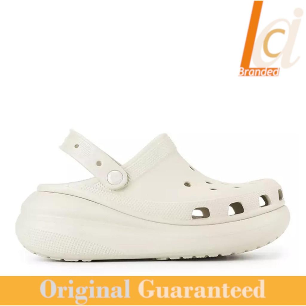 Sandal Platform Clog Original Crocs Crush Clog - Bone