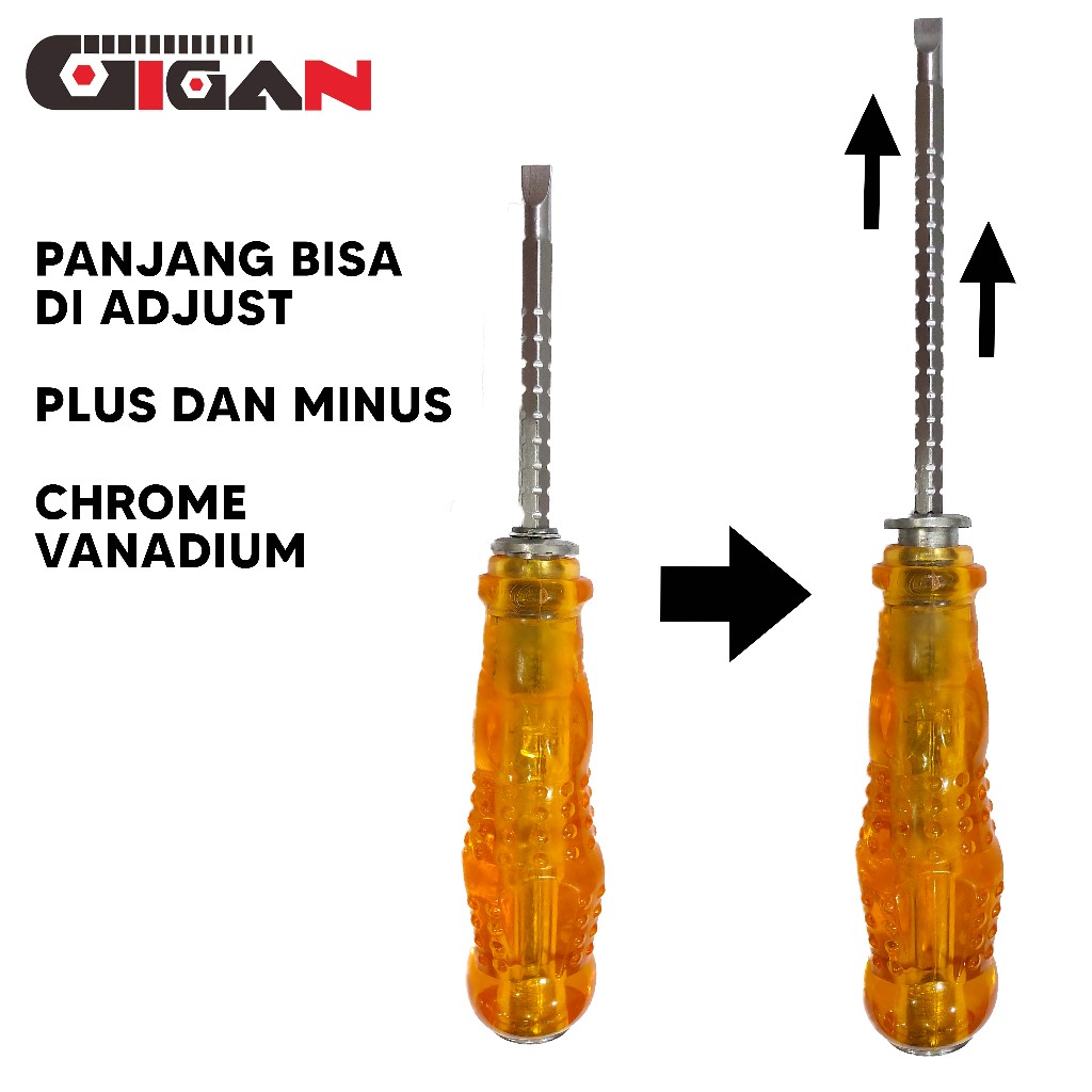 Obeng Ketok Bolak Balik Ratchet Multifungsi Plus Minus PrimeTrison