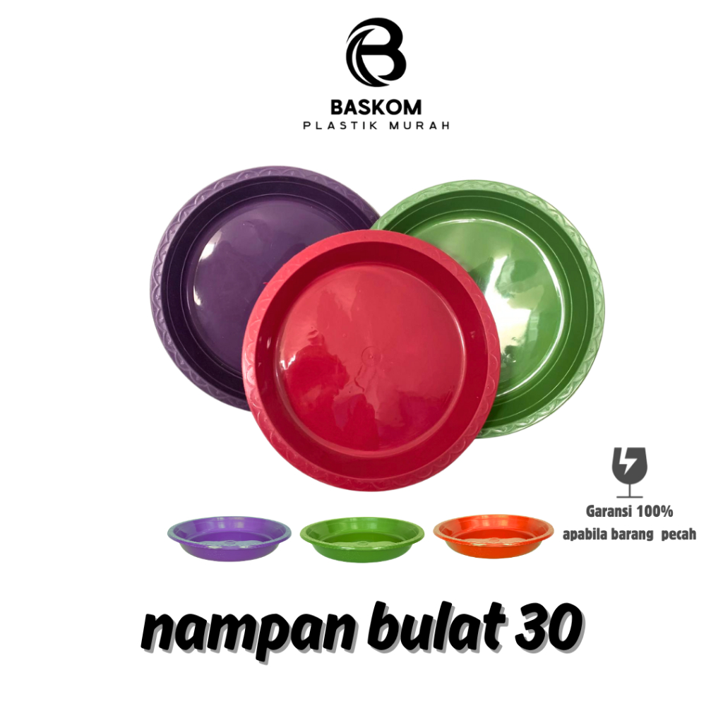 (24 PCS) NAMPAN BULAT 30 / NAMPAN PLASTIK MURAH / NAMPAN BULAT / NAMPAN KECIL / NAMPAN BULAT / NAMPA