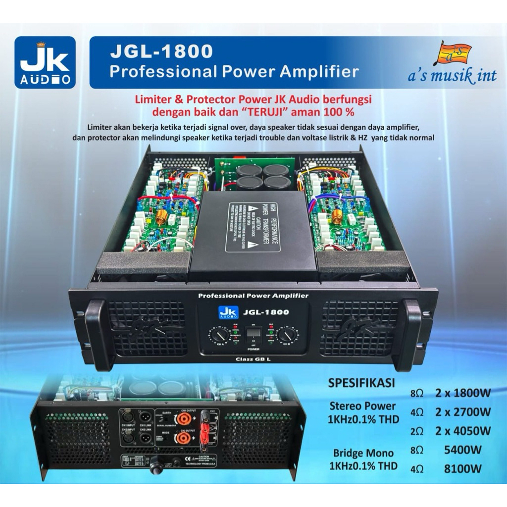 POWER JK AUDIO JGL-1800
