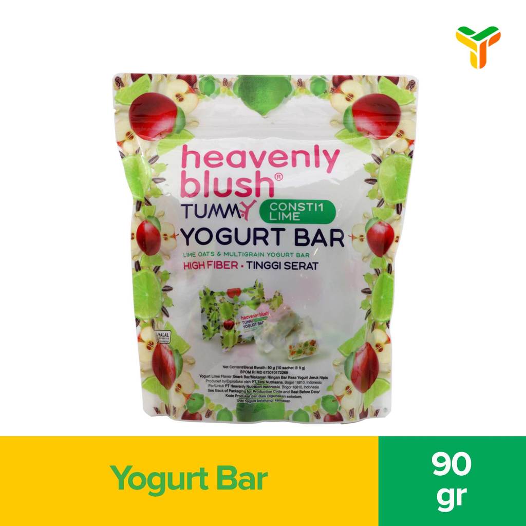 Heavenly Blush Tummy Yogurt Bar Lime 10X9 Gram