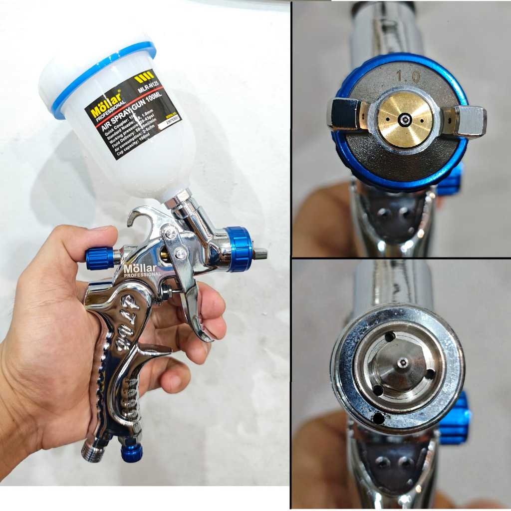 MOLLAR N125 Original spray gun HVLP PREMIUM Quality spet cat motor mobil