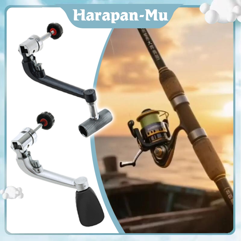 Handle Engkol Lipat Reel Ril Pancing Metal / Andle Reel Universal / Engkol Handle Pancing