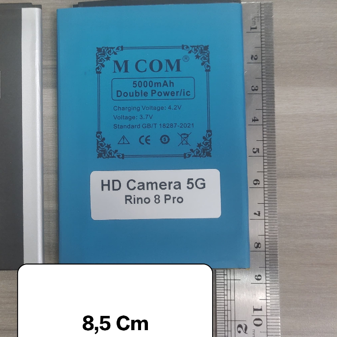 Battery Batere Batre Baterai Double Power Mcom HD CAMERA 5G RINO 8 PRO