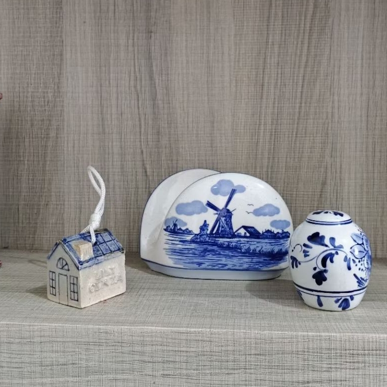 Delft blaw 3pcs Delft holland