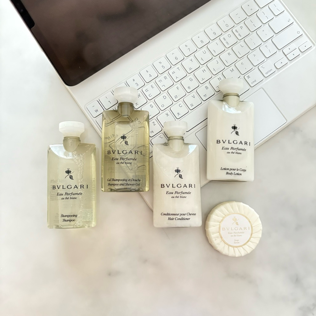 BVLGARI Eau Parfumee Au The Blanc 80ml — Hair Conditioner Shampoo Shower Gel Body Lotion