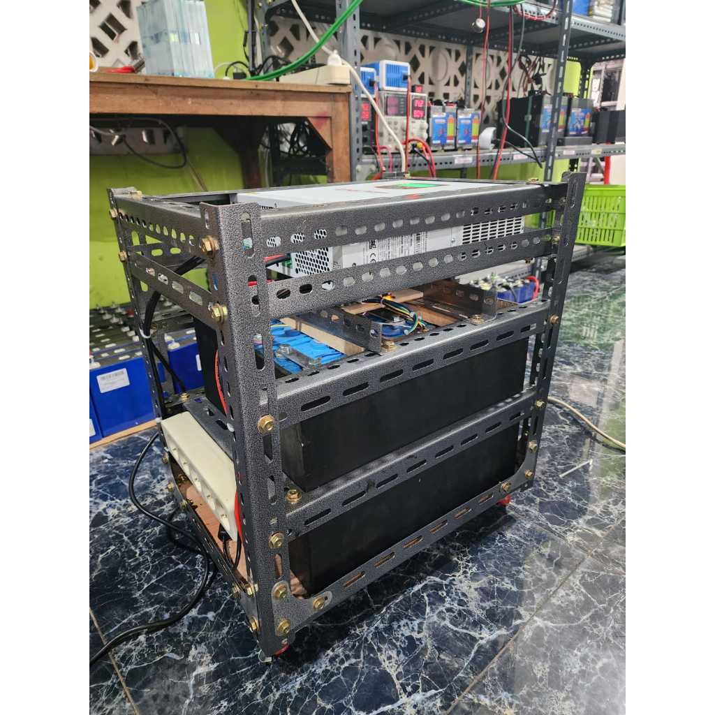 UPS Backup Listrik Serbaguna Hybrid Solar Inverter PSW Low Frequency + Baterai LiFePO4 | Portable Po