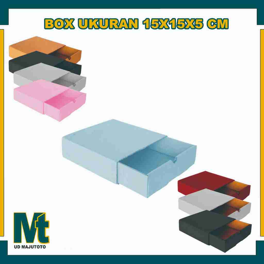 Box 15x15x5 cm / Box Slide (Sledding) / Kardus Polos