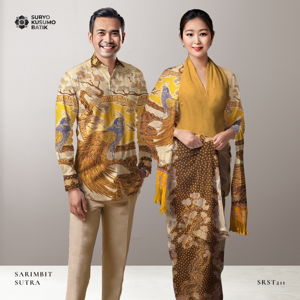Suryo Kusumo Batik - Kain Sarimbit Couple Batik Tulis Sutra  SR3