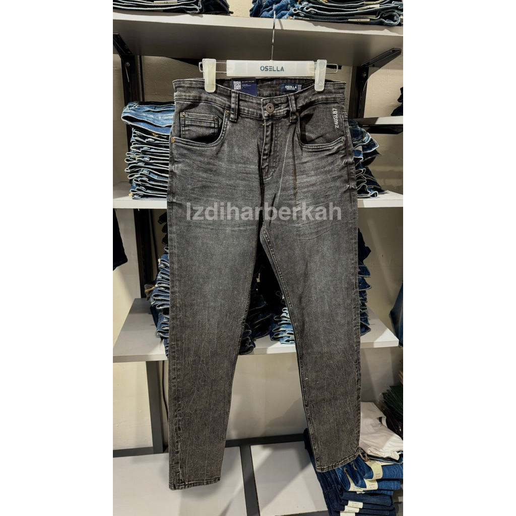 Celana jeans slimfit pria osella HJ47
