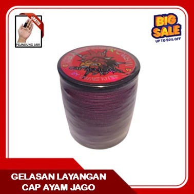 Gelasan 0.22 2000 Yard Tajam Kasar Layangan Cap Ayam Jago Super Carbon Tarik Uluran Layang