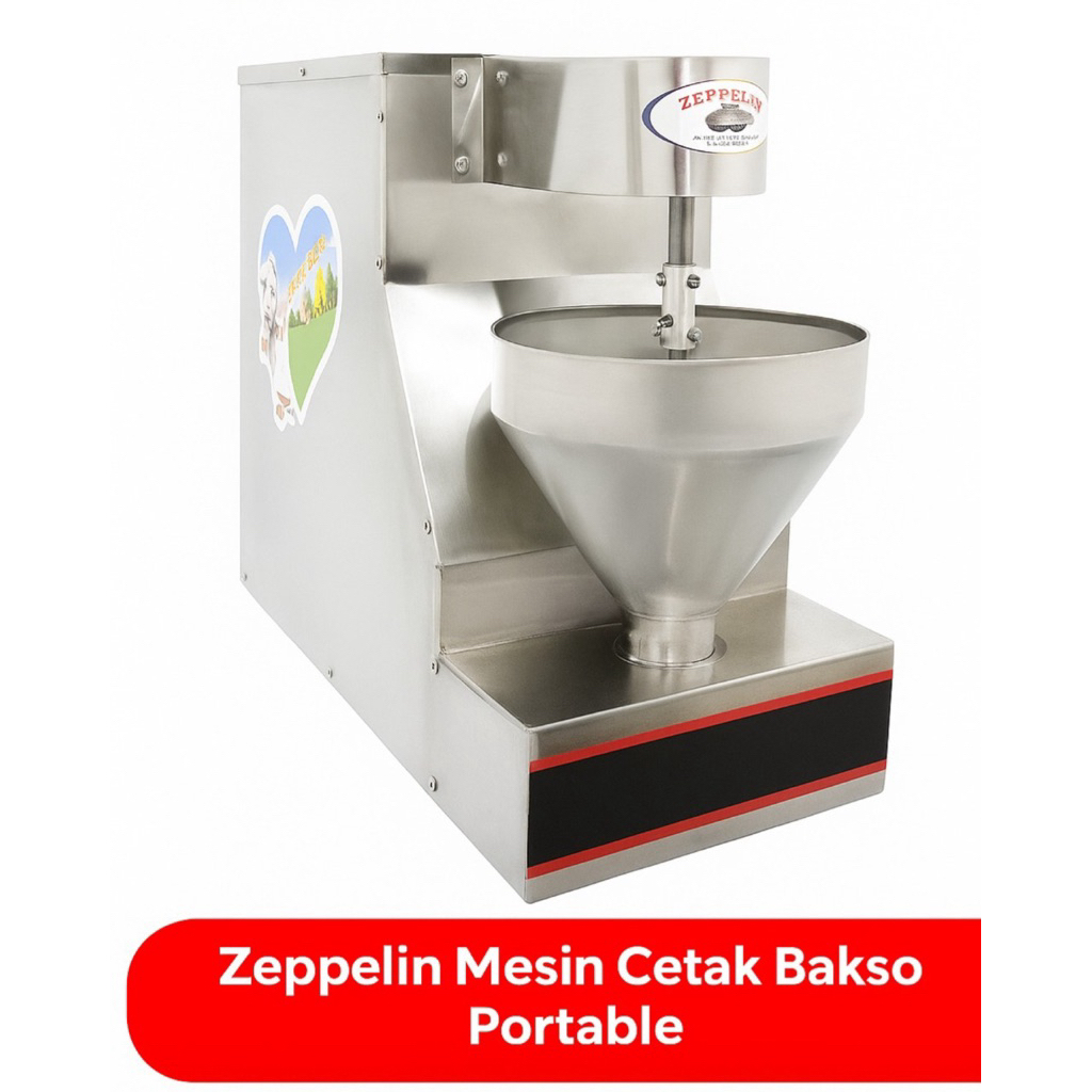 Mesin Cetak Bakso Zeppelin ZPL-CBP-DTD Bekas | Portable Stainless Steel | Mesin Pencetak Bakso Otoma