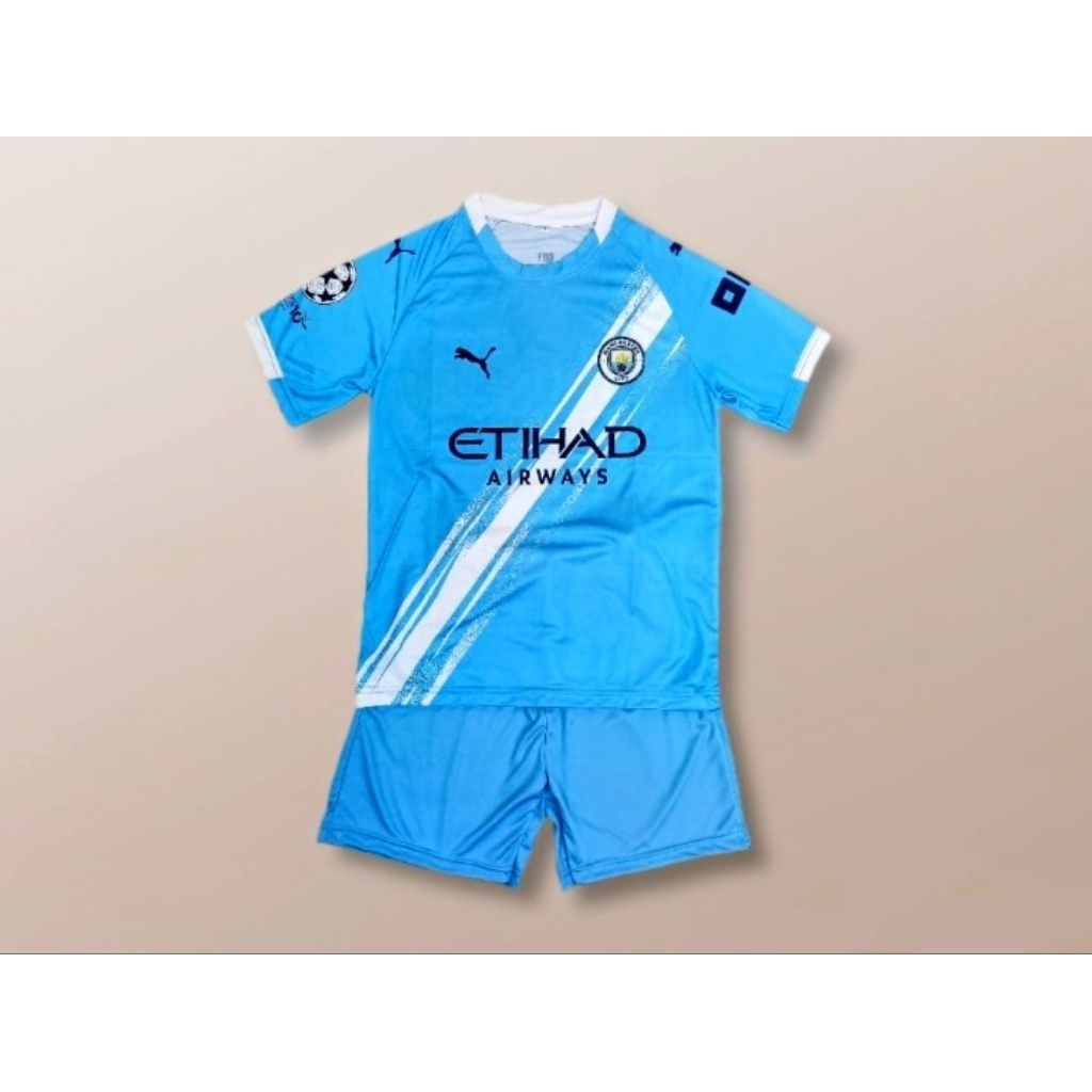 KAOS BOLA ANAK SETELAN PRINT / BAJU SEPAKBOLA ANAK