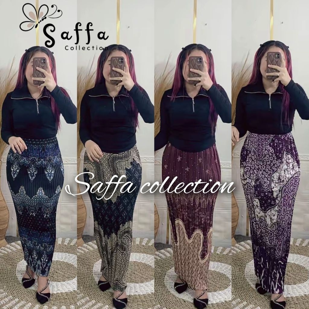 ROK PKISKET BATIK MOTIP BARU / ROK PLISKET BATIK MURAK / ROK PLISKET BATIK TERLARIS