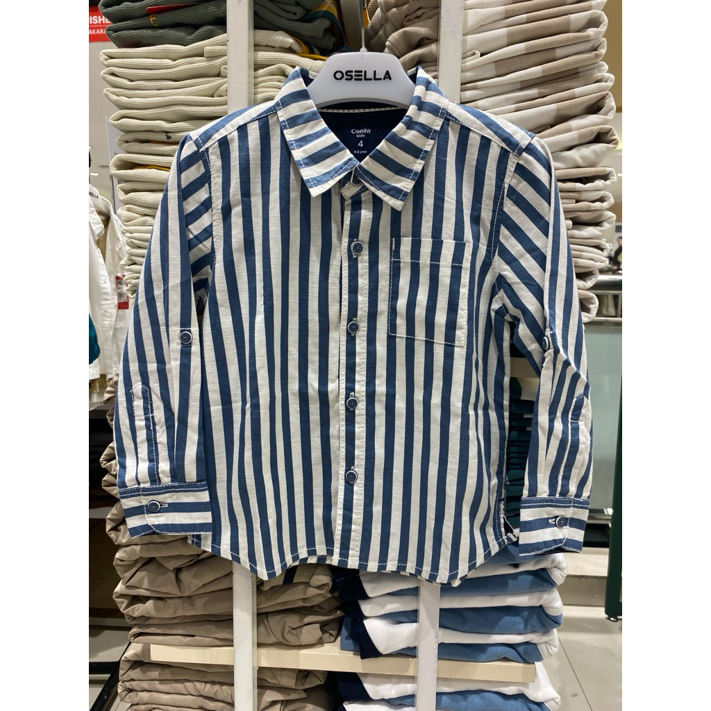 KEMEJA LENGAN PANJANG BY OSELLA KIDS NEW ARIVAL 100% ORIGINAL