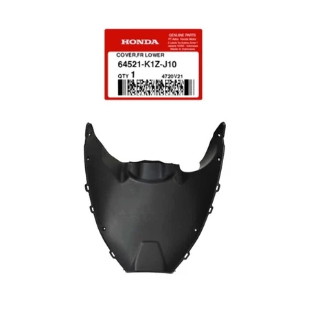 64521-K1Z-J10 Cover Front Lower Hitam Honda PCX 160 K1Z