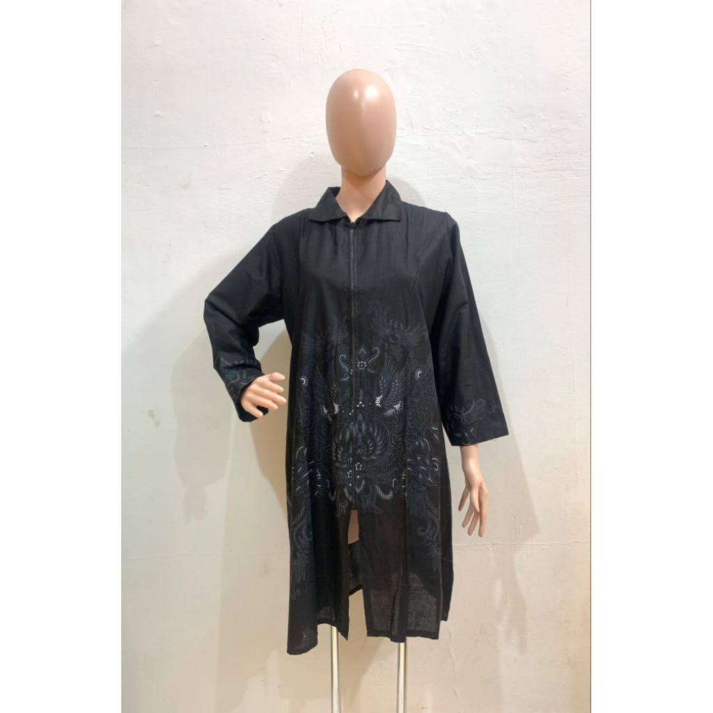 Tunik Batik Wanita Pola Hitam