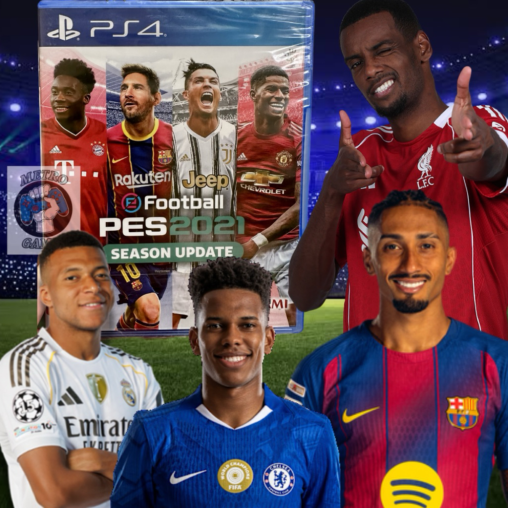 Kaset Pes 2021 Ps4 Pro Evolution Soccer Efootball 2021 Bisa Update Terbaru Playstation PS 4 5 CD BD 