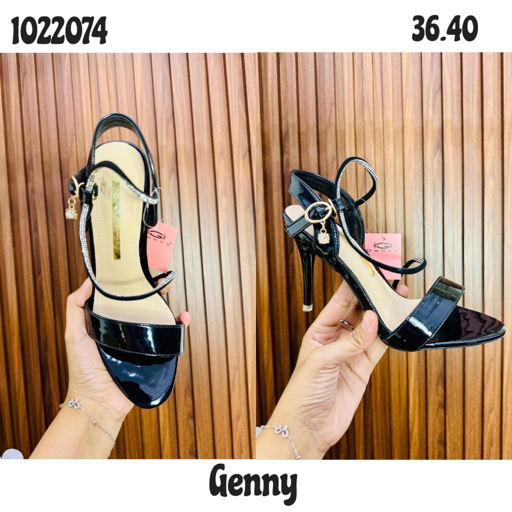 Sandal wanita Hak Genny-1022074 Hitam