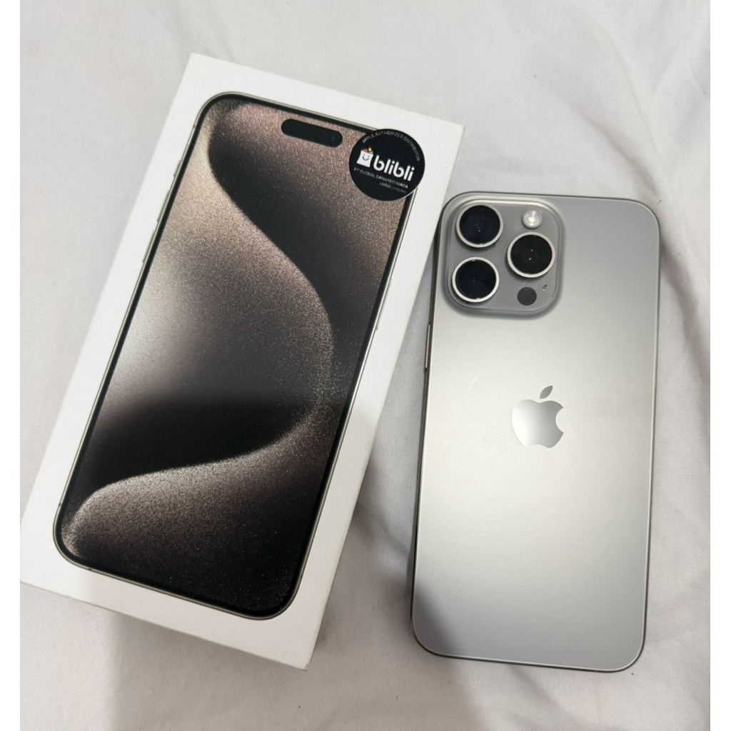 Iphone 15 Pro Max Natural Titanium Garansi Resmi