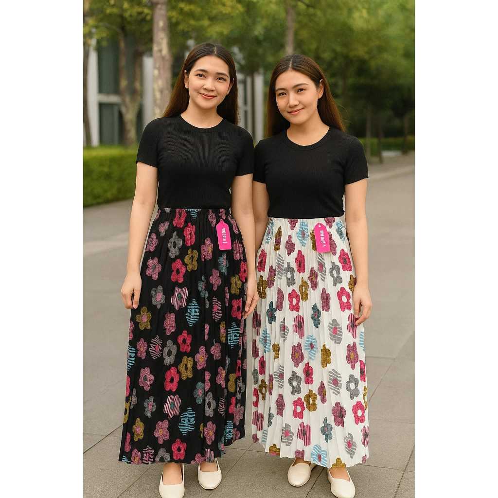 Rok Motif Bunga Hana // Bawahan Wanita Muslim
