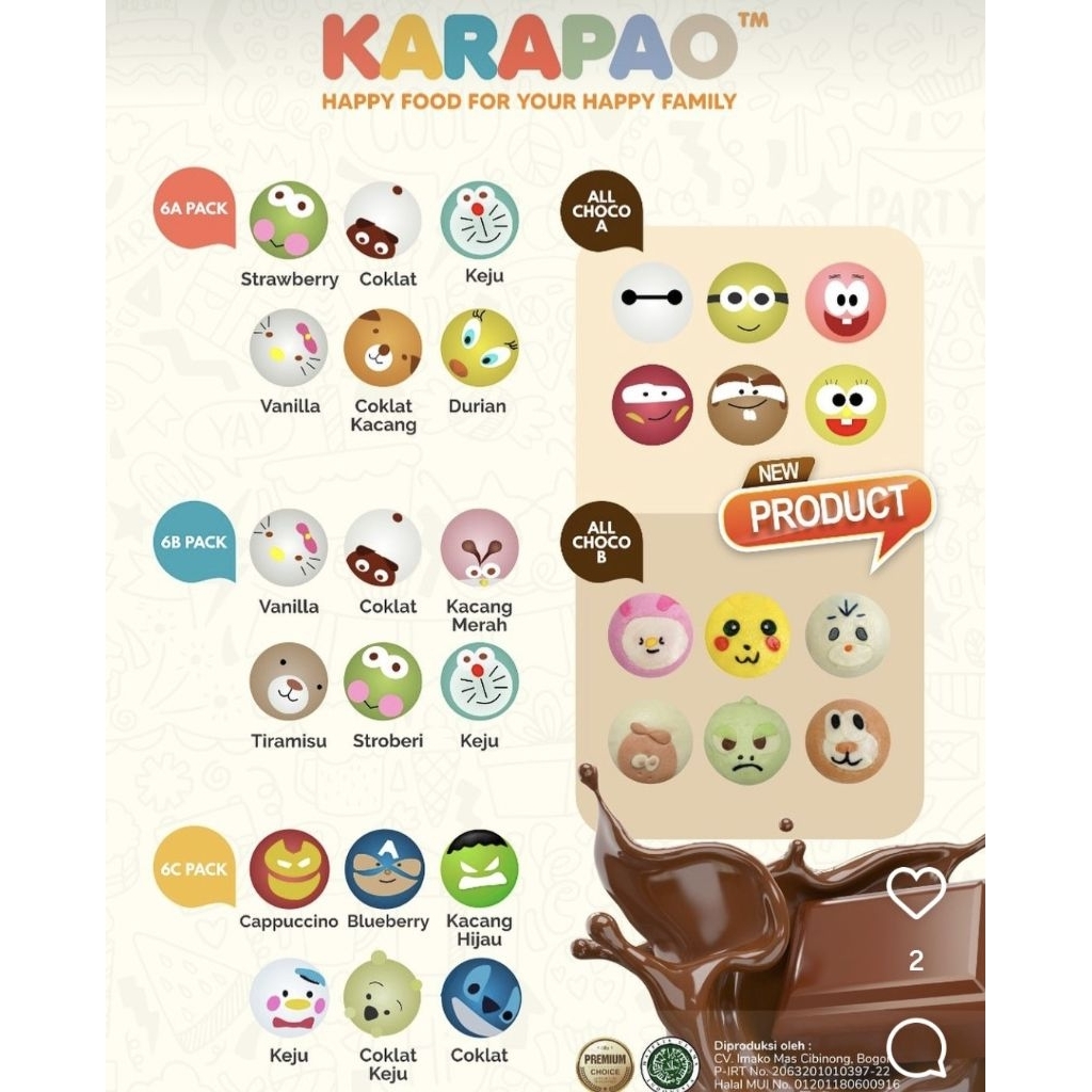 karapao Malang / bakpao karakter Malang / pao karakter