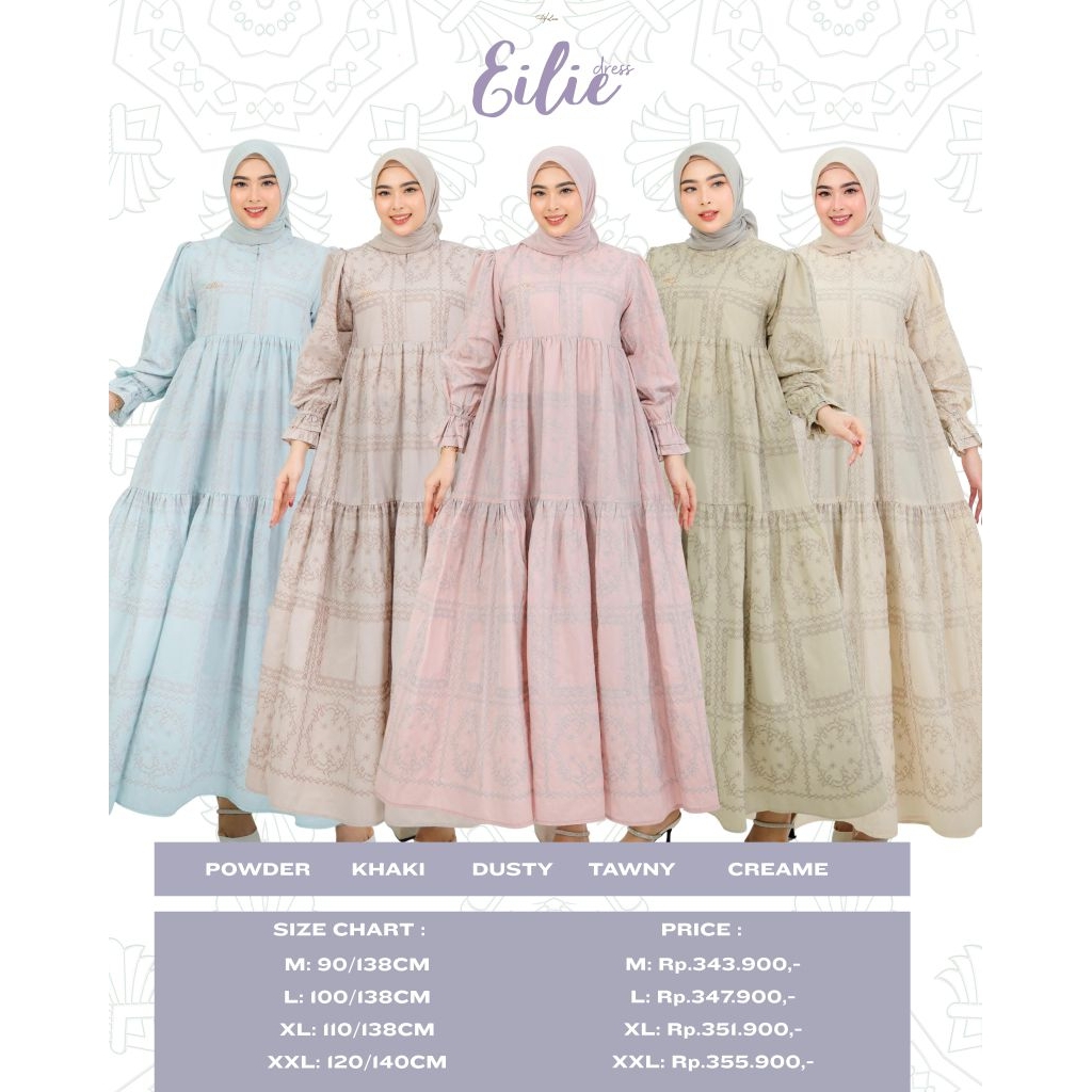 EILIE DRESS BY HALWA APPAREL | DRESS HALWA TERBARU | GAMIS HALWA