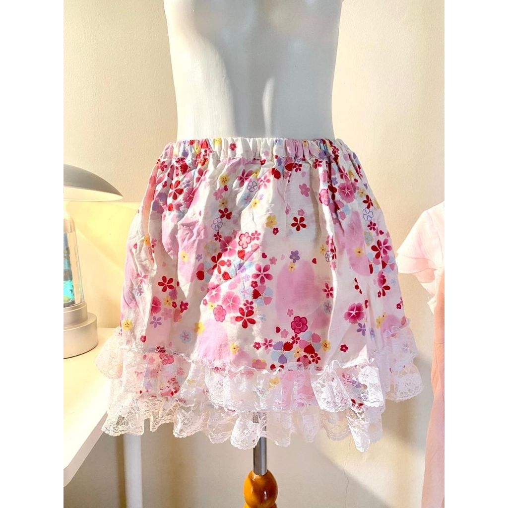 Liz lisa doll skirt Mezzo piano rok mini umpak-umpak celpen celana pendek anak remaja jeans lucu