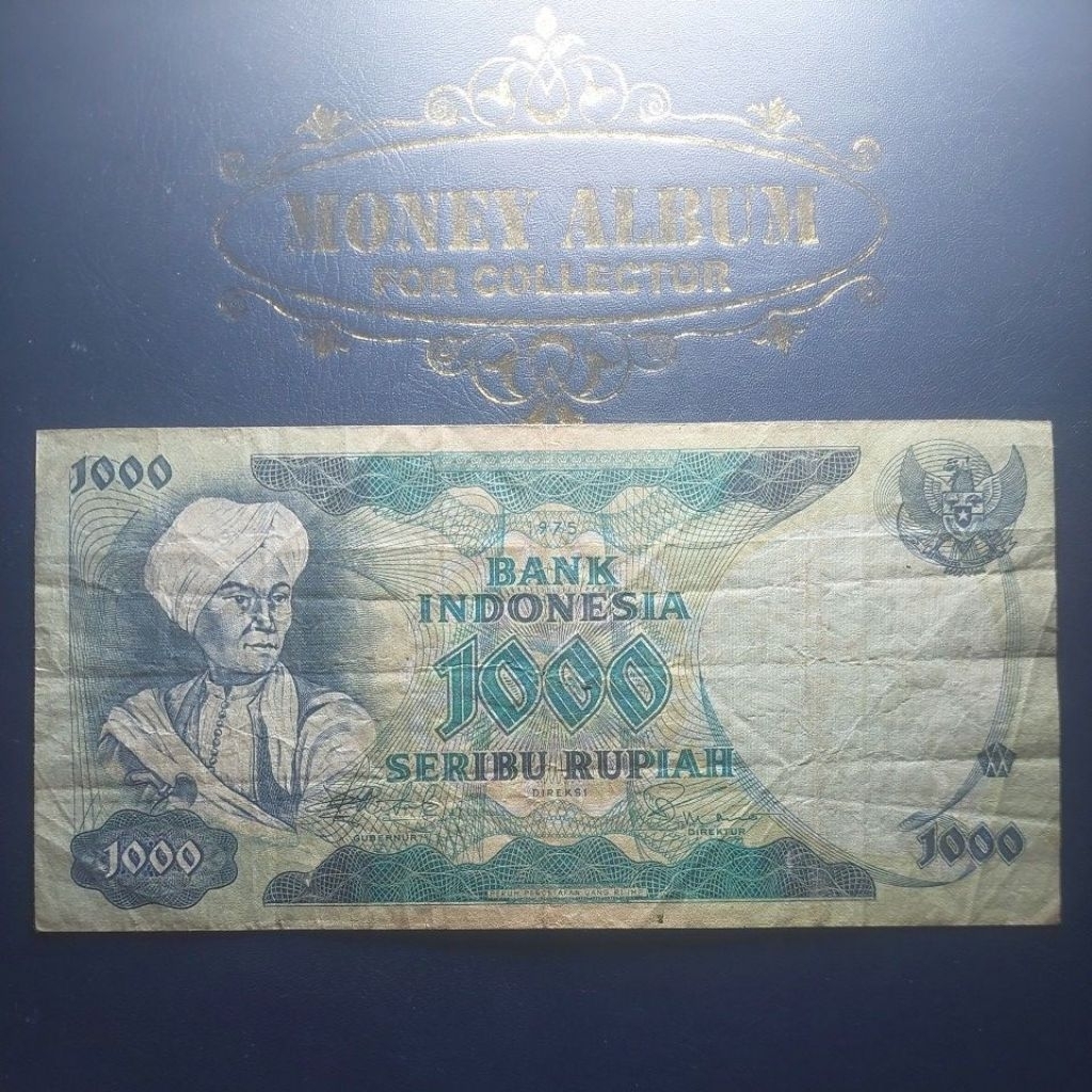 1000 rupiah diponegoro tahun 1975 vf