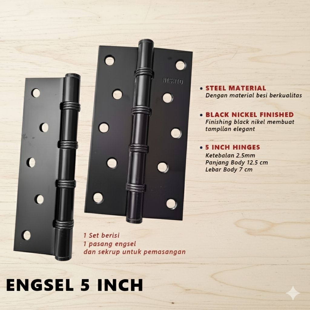 Engsel pintu 5 inch / engsel 5 inch
