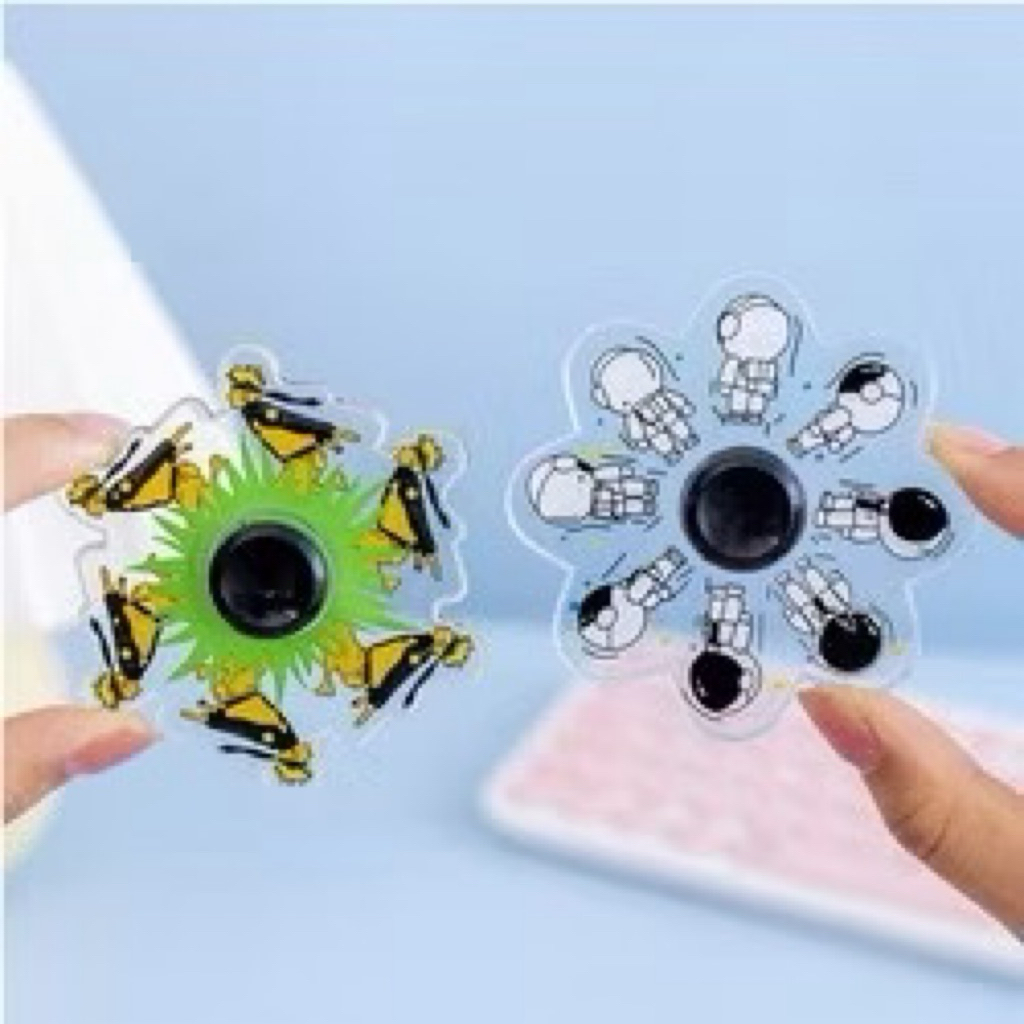 fidget spinner bening 3d animasi kartun karakter Naruto Doraemon / spinner robot / spinner triaxal