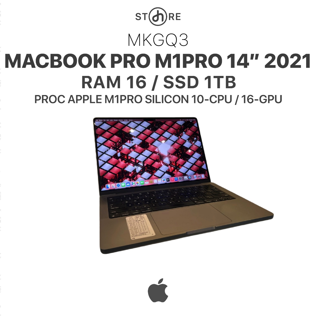 Second , Macbook Pro M1PRO 14" 2021 , 16/1TB , Grey , MKGQ3