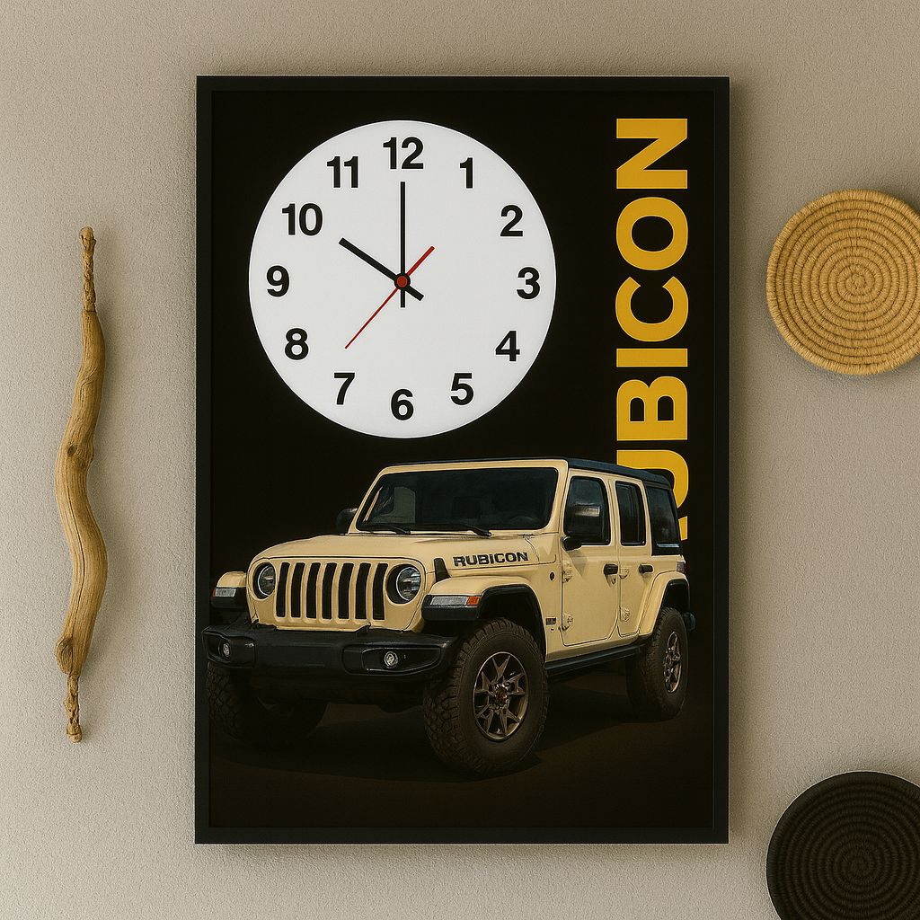 Jam Dinding Kayuarta Motif Mobil Rubicon Escudo Pajero Fortuner Vitara Avanza Luxio Vitara Vespa