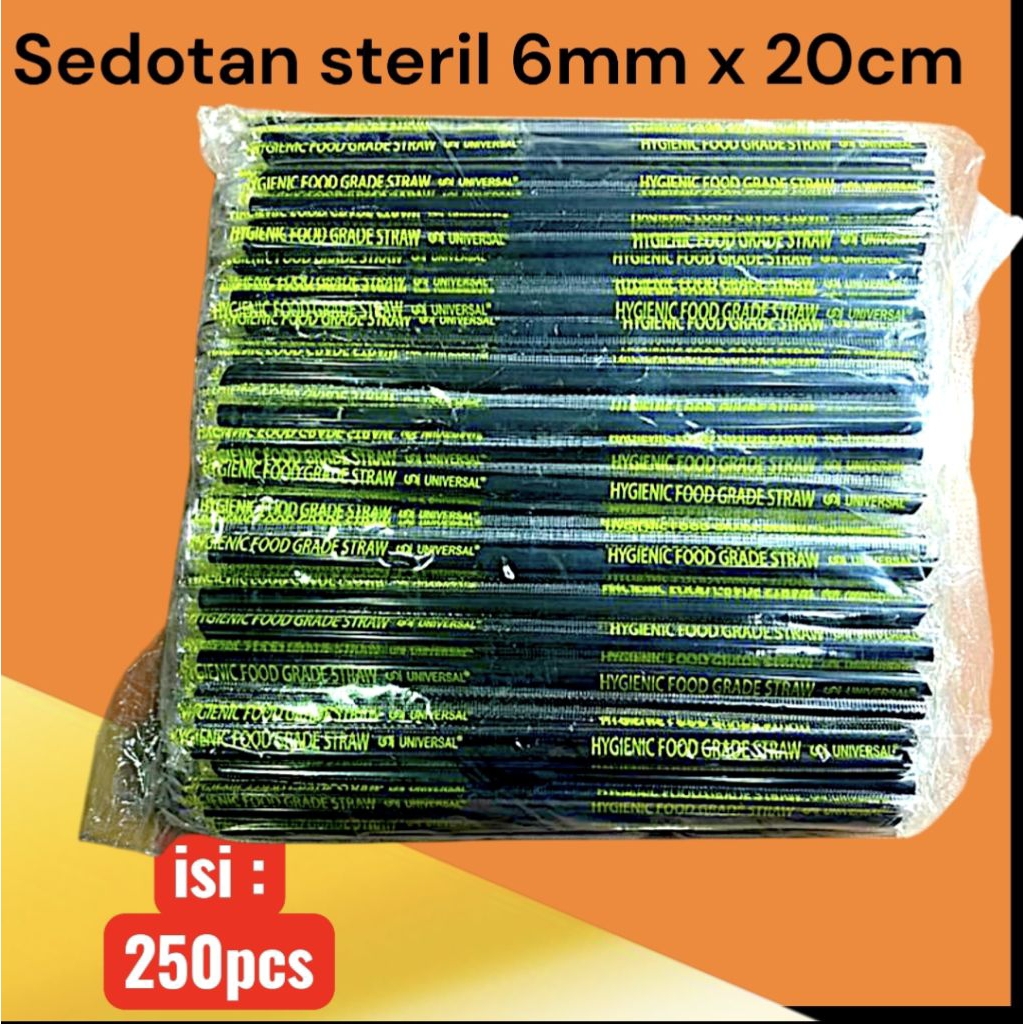 sedotan plastik hitam steril sedotan hitam steril