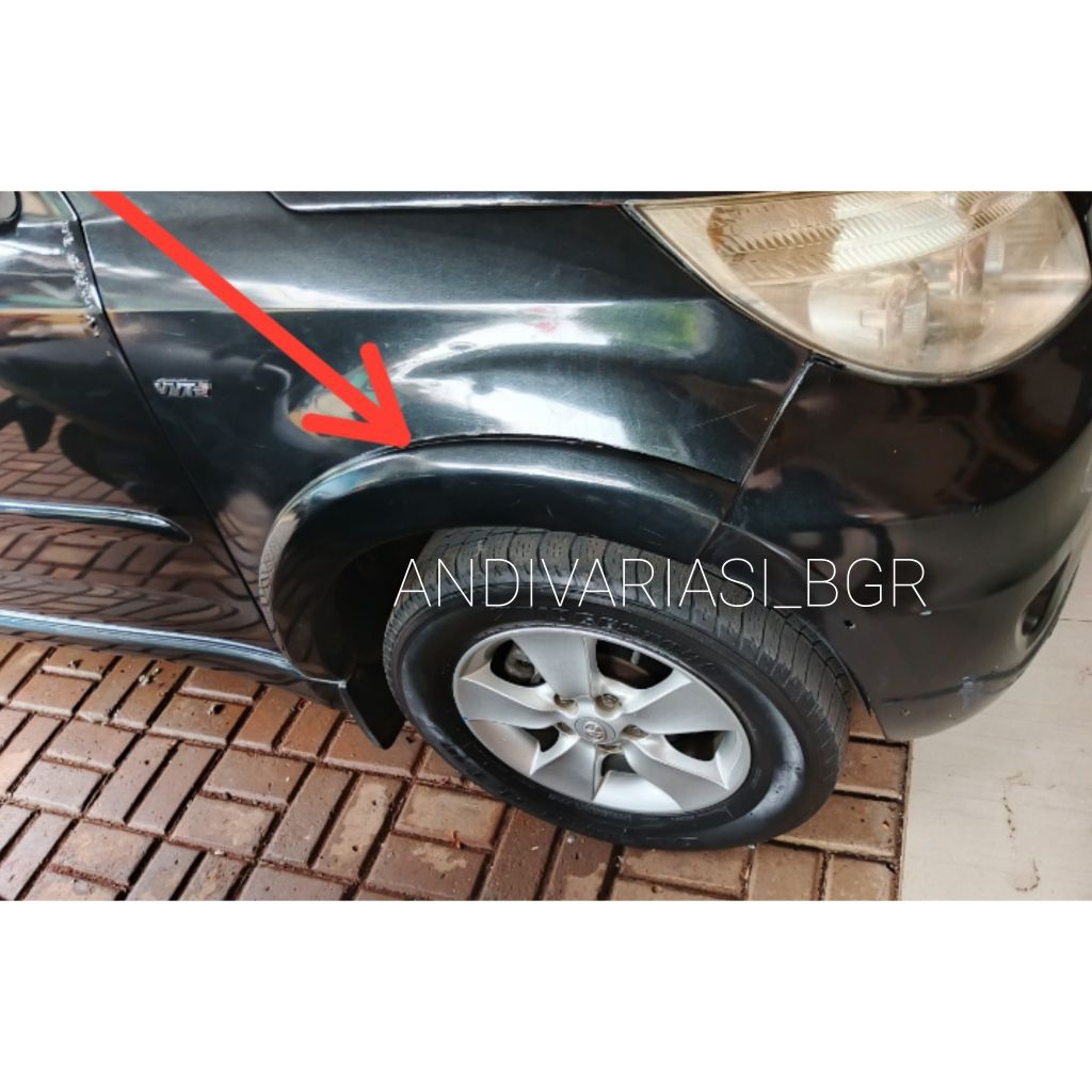 Over fender spakbor RUSH 2011 2012 2013 & 2014 depan panjang