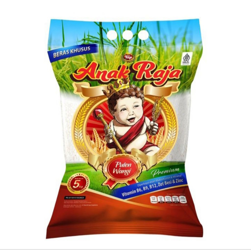 Beras Anak Raja 5 KG Pulen Wangi - Anak Raja Beras