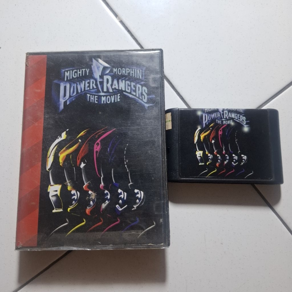 Kaset Sega Power Rangers Mighty Morphin Dengan Box