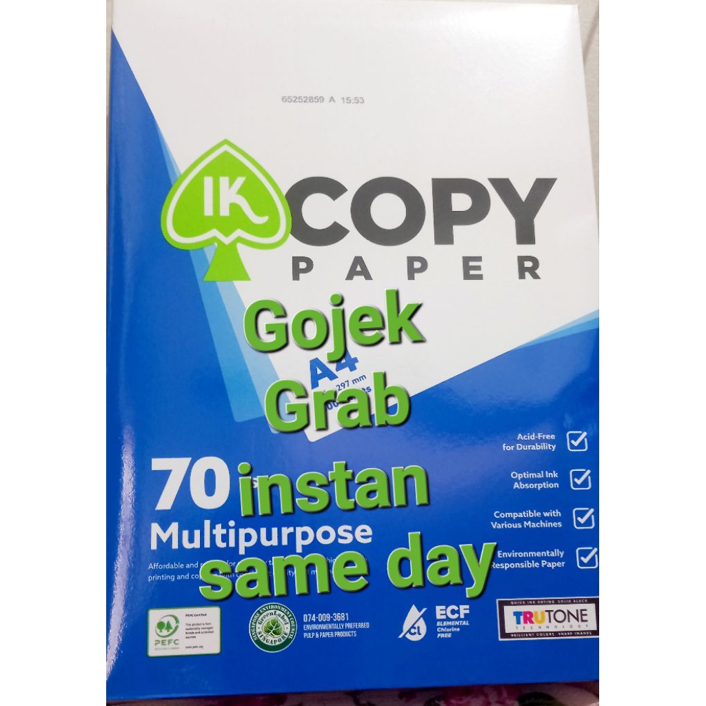 Hvs A4 ik 70 gsm copy paper