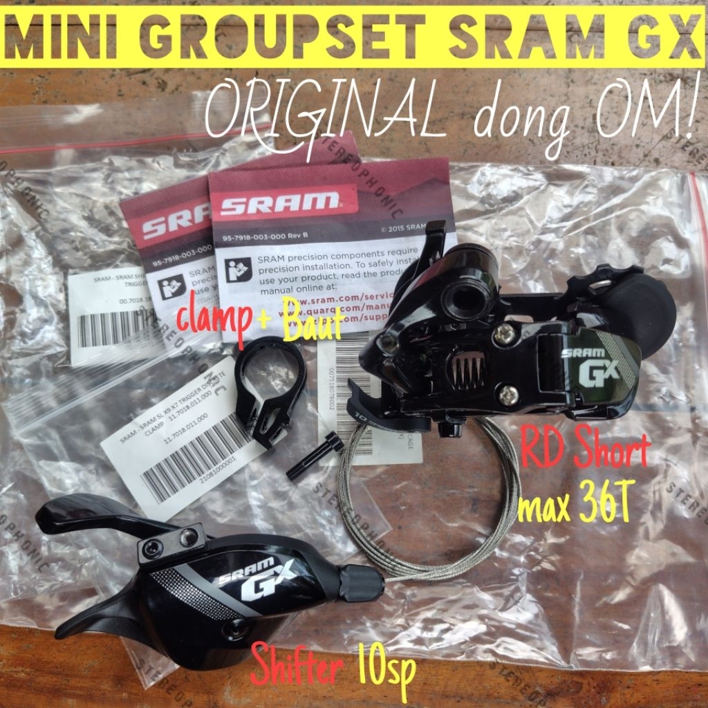 Mini Groupset RD dan Shifter 10 Speed untuk Sepeda Mini 16 Inci Maks 36T